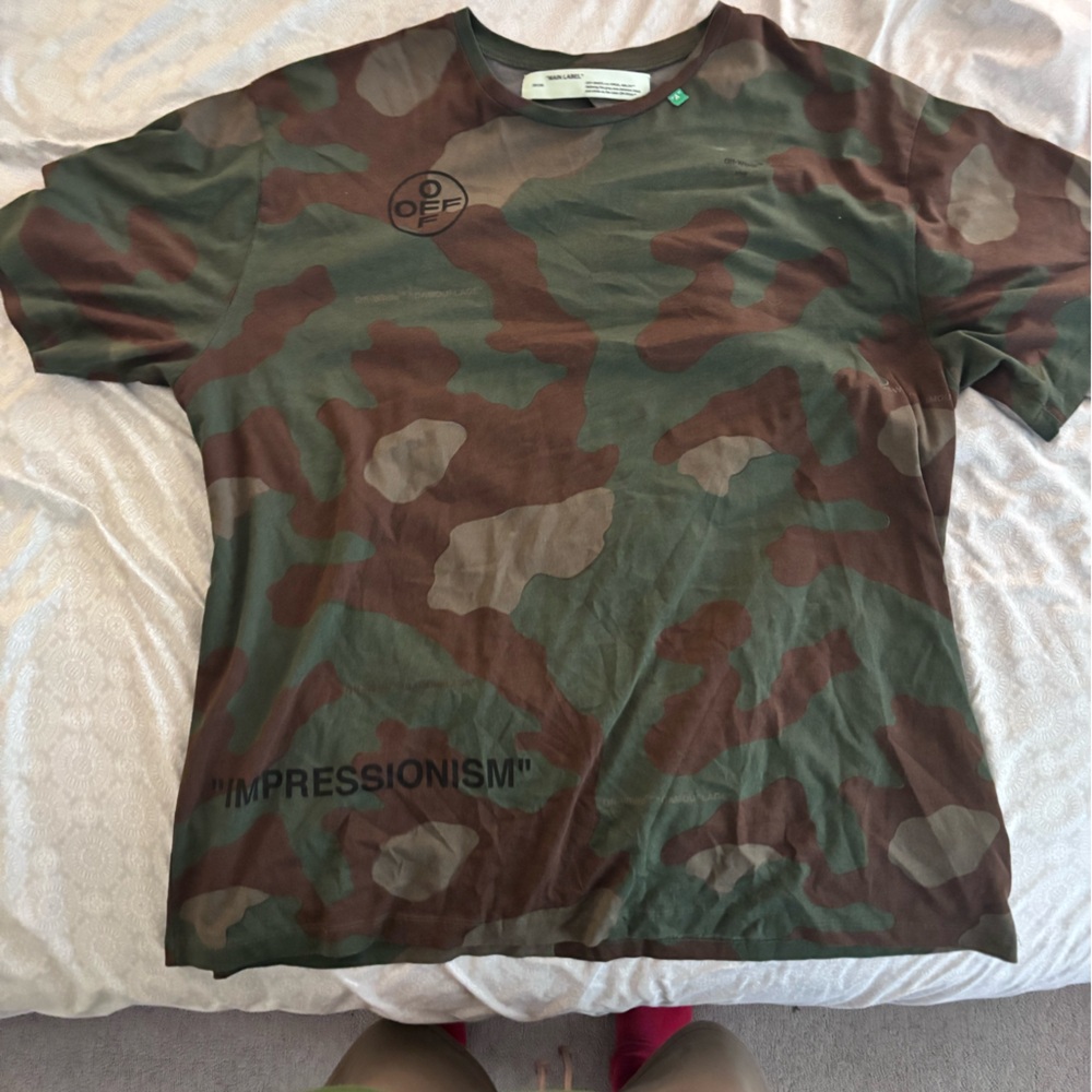 Off&-White “Camoflaouge” Tee (2013 release) Authentic